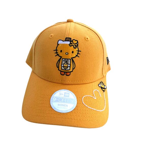 Hello Kitty Bee Hat x tokidoki New Era 9FORTY Cap Women Adjustable Yellow - Picture 1 of 2